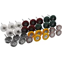 30 Piezas Herramienta Rotativa de Conjunto de Ruedas de Pulido Mixto-Limpieza de Jade de Metal-Eliminación de óxido…